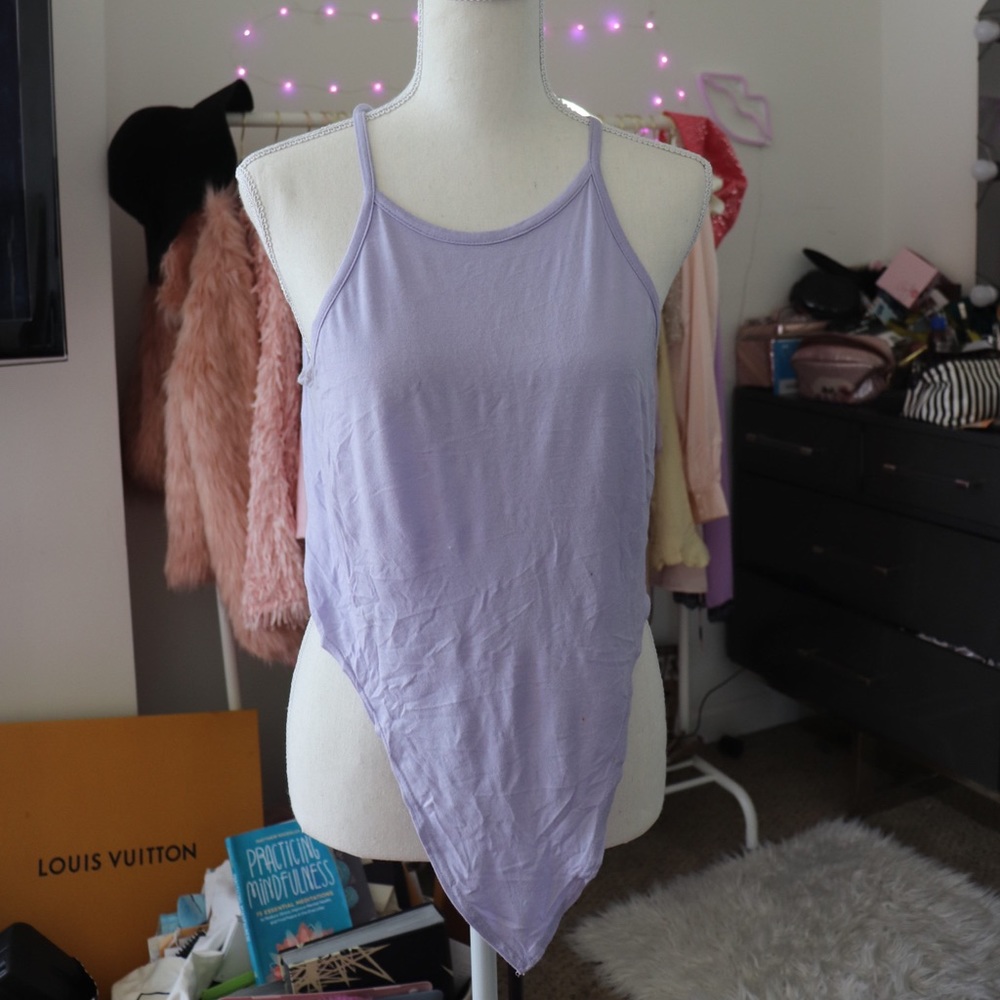 Purple crop top